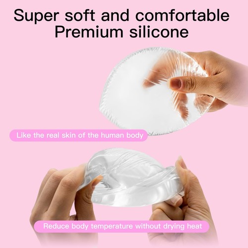 Silicone Bra Inserts-Clear Gel Push Up Breast Pads - Bra Padding Bust Enhance... - Picture 3 of 7