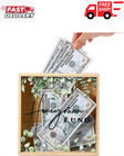 Rustic Wooden Honeymoon Fund Box Fund And Card Wood Box Greenery Honeymoon Fund