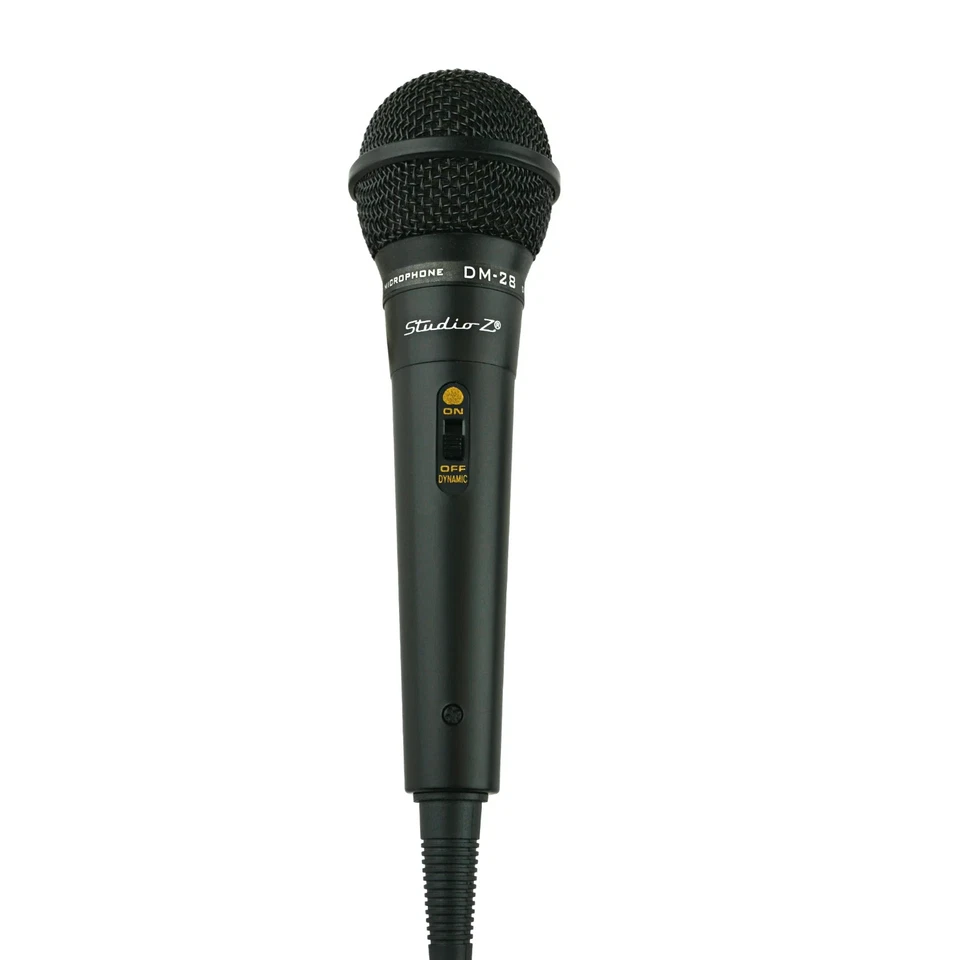 Uni-directional Dynamic Handheld Karaoke Microphone with Plug Adapter and Stand - Image 2 of 4