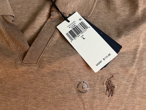 Mens Polo Ralph Lauren Classic-Fit Soft Cotton Polo Shirt Size L Long Sleeve - 第 2/3 張圖片