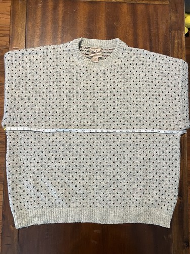 Vintage Woolrich Herren Polkadot Wolle Strick Pullover Sweater Fischer Big 2XL USA - Bild 3 von 6