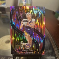2025 WNBA Panini DEARICA HAMBY Premier Level PINK FLASH HOLO SP Sparks! #151