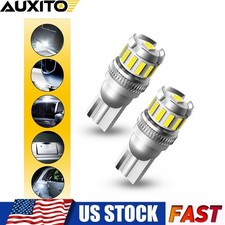 2x Auxito T10 168 194 Led License Plate Light Bulb Interior Bulbs White 6500k