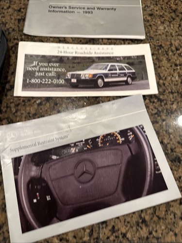 1993 Mercedes-Benz W201 190E COMPLETE OWNER'S MANUAL DOCUMENTATION SET W/ CASE - Picture 3 of 23