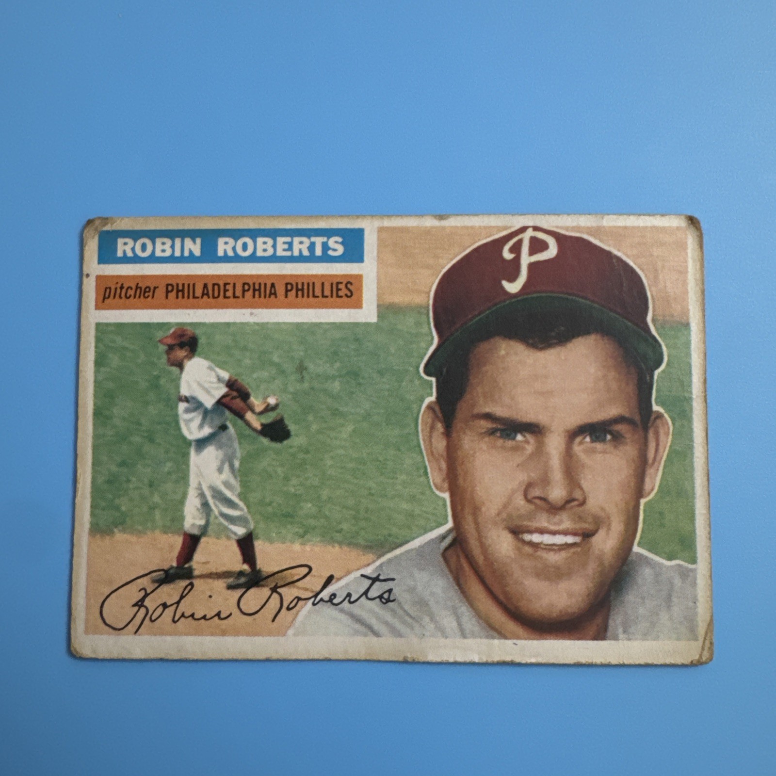 1956 Topps Robin Roberts #180  - Philadelphia Phillies 