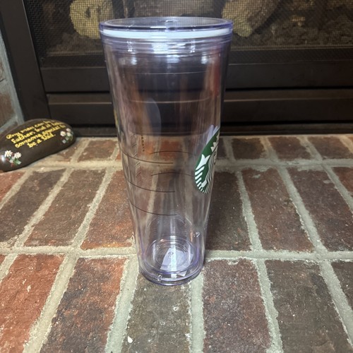 Bicchiere Starbucks Cold Cup trasparente Venti da viaggio senza logo paglia - 24 oz - Foto 5 di 7