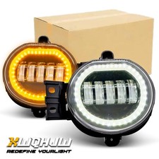 Pair Led Fog Lights fit for dodge ram 1500 02-08 / ram 2500 3500 03-09 pickup