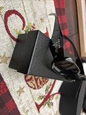 Prada PR17WS 1AB5S049 Women's Sunglasses 49 mm Black / Dark Grey Lens