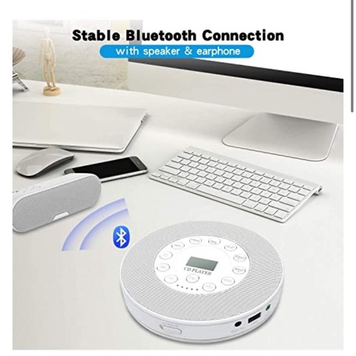 Rechargeable Portable Cd Player Lukas’s Cd Player LCD Display Bluetooth - Picture 2 of 5