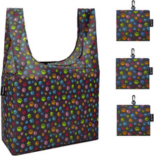 Reusable Grocery Bags,Heavy Duty Foldable Shopping Tote Bag Extra Large, 3 Larg