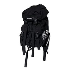 Men's Techwear Backpack Japanese Bag Black