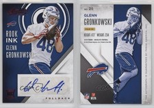 2016 Panini Absolute Rook Ink Red Glenn Gronkowski #25 Rookie Auto RC
