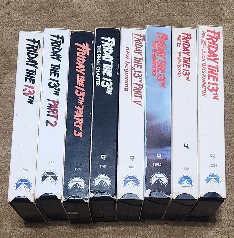 Friday The 13th VHS Set Parts 1-8 Horror Movie Collection Paramount - Image 3 of 4