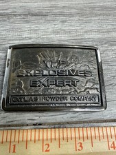 Vintage Atlas Powder Company Belt Buckle Mens One Size Explosives Expert 70s