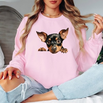 Chihuahua Hund Damen Sweatshirt Tiere Haustierliebhaber Damen Pullover Grafik -a