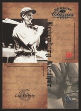 2004 Donruss Classics #LL-50 Lou Gehrig Legendary Leather #/100 SN