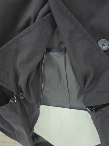 Michael Kors Men's Black Double-Breasted Trench Coat Sz 42L - Picture 4 of 10