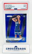 2024-25 Panini Prizm Blue Prizm Rob Dillingham RC #250  28/199 PSA 9 Mint