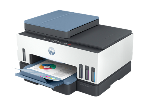 HP Smart Tank 7602 All-in-One InkJet Printer, Color Mobile Print, Copy, Scan, - Afbeelding 3 van 10