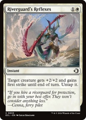 Riverguard's Reflexes Light Play, English Magic the Gathering MTG Lorwyn Eclipse