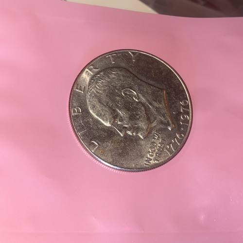 1776-1976 Eisenhower Bicentennial Dollar, Error, D Filled Mint Mark.more error - Bild 4 von 10