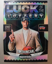 Tim Duncan 2024-25 Panini Prizm Black Luck Of The Lottery Silver Prizm #3