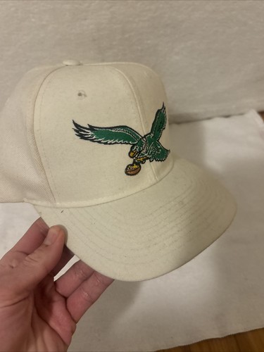 Vintage Philadelphia Eagles Hat New Era Pro Model Snapback White FREE SHIP - Afbeelding 7 van 10