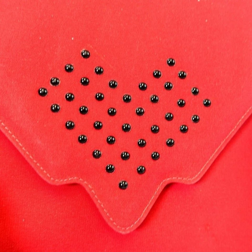 Bolso Bandolera CHARLES JOURDAN Caja Rosa Fresa PEQUEÑO Corazón Parisino a Presión FRANCIA Foto 4 de 4