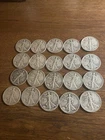 1942 Walking Liberty 1/2 dollar. 90% Silver. (14) 1942 (2) D (4) S. Roll Of 20