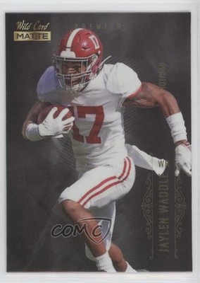 2021 Wild Card MATTE Black /349 Jaylen Waddle #MBC-12 Rookie RC 0c6
