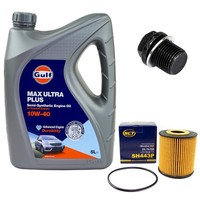 MotoröL Filter Set 10W-40 5 Liter + ÖLablassschraube FüR Volvo S40 I V40 1.6 2.0