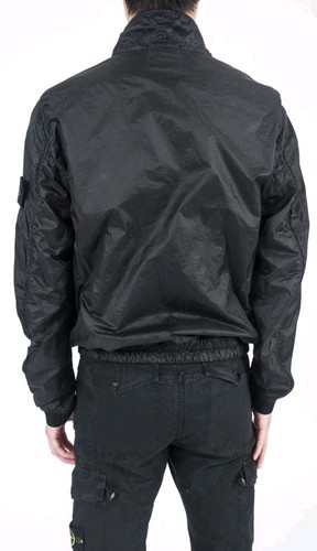 Stone Island Lucid Lightweight Jacket W/ Jersey Lining Size Medium Black - Picture 3 of 22