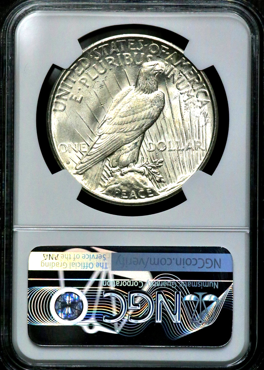 One peace 62〜69,71〜98 1934-D Peace Silver One $1 Dollar - NGC MS 62 CC821 | eBay