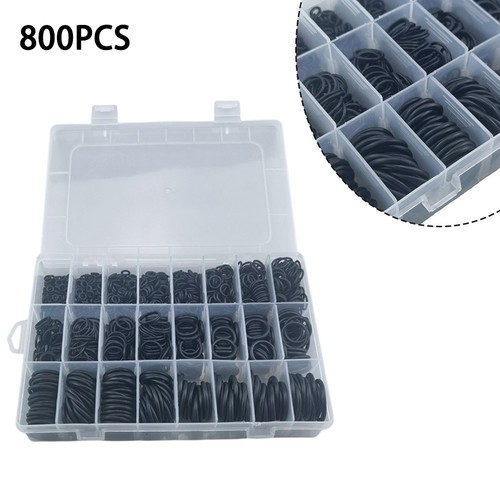 Nitrile Rubber O Ring Kit 800pcs Various Sizes for Electrical Appliances - Picture 6 of 10