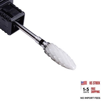Ceramic Nail File Drill Bit Professional 3/32'' Rotary Burr for Extra Coarse