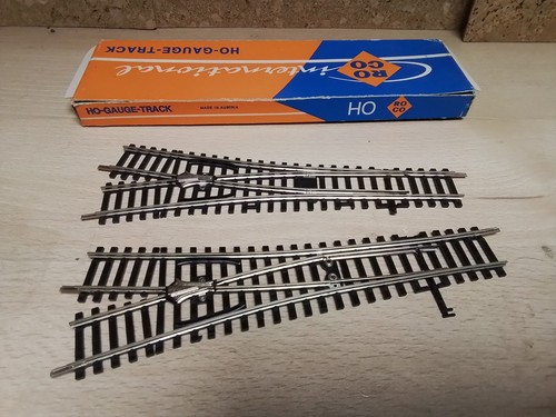 Roco HO 4528. 2 LANGWEICHEN LINKS UND RECHTS MAILLECHORT. IN BOX - Bild 2 von 5