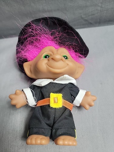 Ace Novedad Trolls Pelo Rosa Negro Peregrino Conjunto Acción de Gracias 5" - Imagen 9 de 9