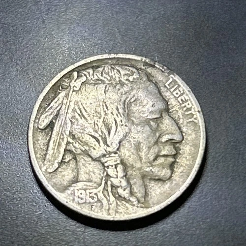 New Listing1913 Type 1 Indian Head Buffalo Nickel VG Very Good 5c Coin