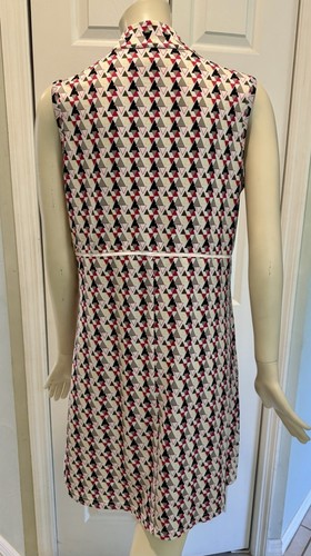 GG Blue Luxe Sport Dress Womens Size M Multicolor Golf Geometric Sleeveless S26 - Picture 4 of 8