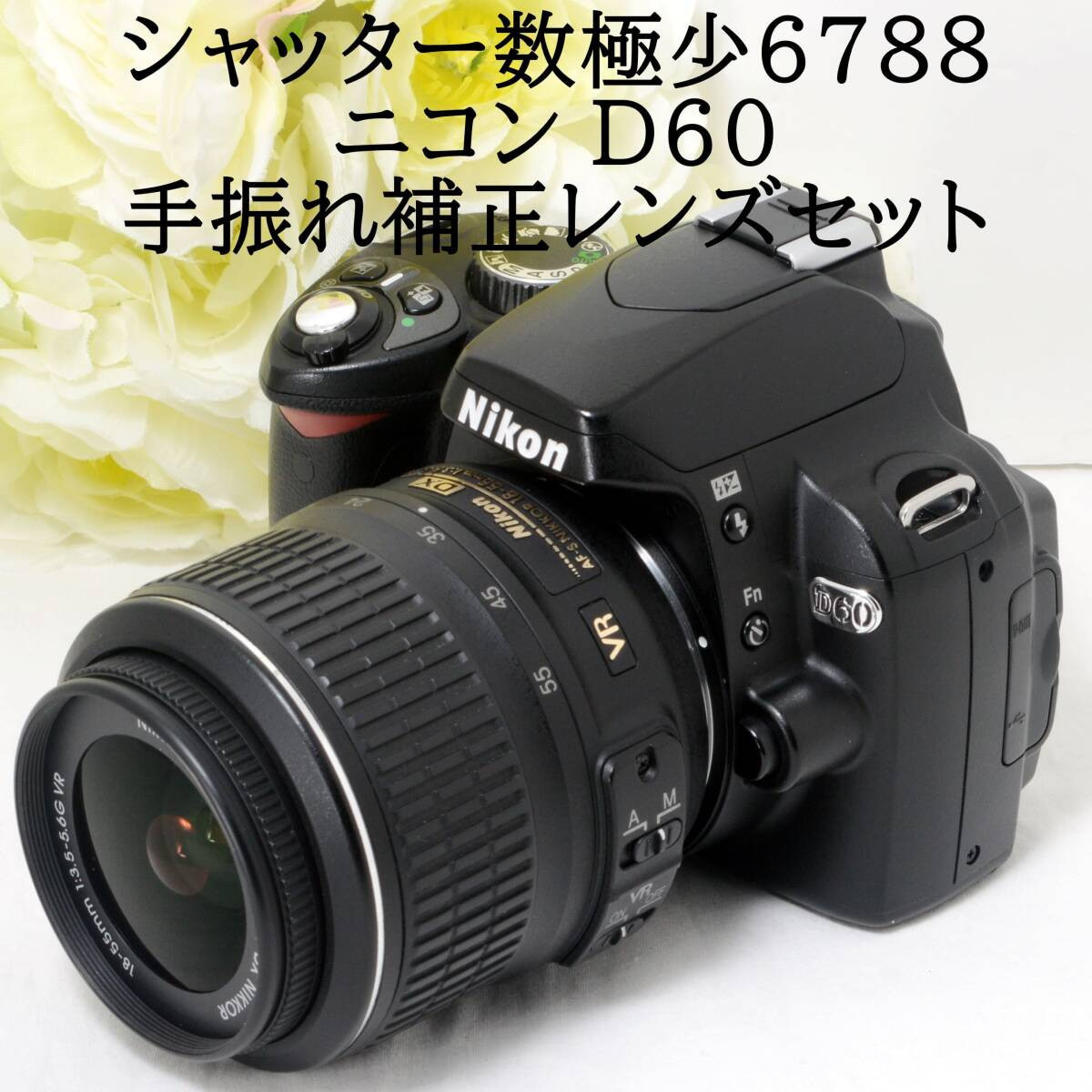 6788 Shots Nikon D60 AF S 18 55mm VR Image Stabilization 8GB 6788 Shots Nikon D60 AF S 18 55mm VR Image Stabilization 8GB