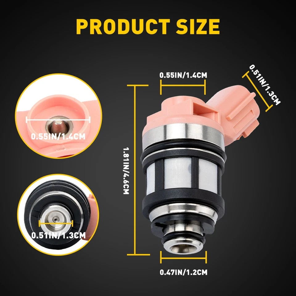 6x Injectors Fuel For 1996-1998 Nissan Quest 2000-2004 Nissan Xterra 842-18124 - Image 3 of 4