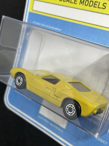 Matchbox Lesney Phantom 41 Italy GT 40 gelb MP1 ohne Etikett Blister restauriert - Bild 4 von 6