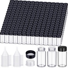 Small 20ml Glass Vials for Samples: Secure Screw Caps 