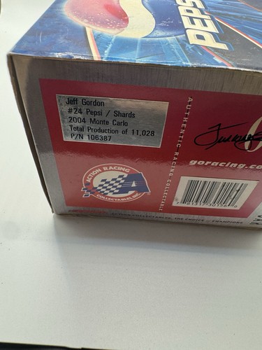Jeff Gordon #24 Pepsi Shards 2004 1/24 Nascar Diecast-CAR NEW IN BOX - Picture 4 of 5