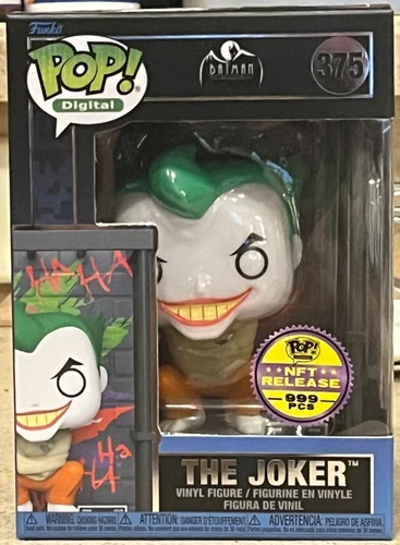 The Joker Grail #375 Funko Pop ships in hard protector Pop! Digital physical