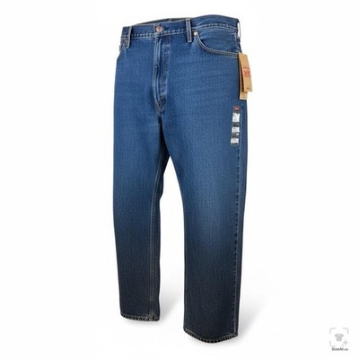 LEVI’S / 505 USA BIG SIZE denim pants Levis 505 Jeans Mens 52x32 Big & Tall Blue Medium Wash Straight