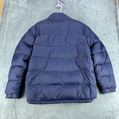 LL BEAN Down Puffer Jacket Men's XL Regular Blue Insulated Full Zip Pocket 0FKF7 - Picture 2 of 10
