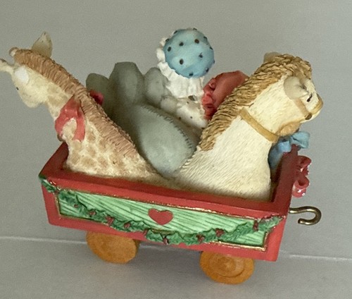 Cherished Teddies Santa Express 4 piece Train Rolling Car Set 1996 - Picture 10 of 22