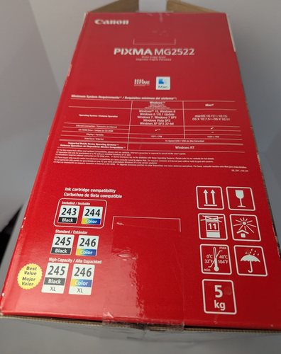 Canon Pixma MG 2522 All In One Inkjet Printer Scan with Ink, Manual, CD Software - Picture 4 of 13