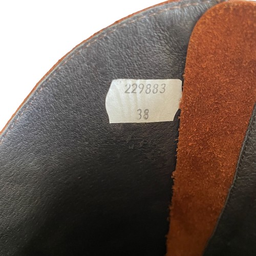 NAOT Shamal Women's Size 38/7-7.5 Brown Leather Tall Riding Side Zip Boots NEW - Picture 13 of 13